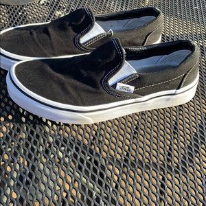 Black slip on vans